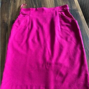 Vibrant Fuchsia Pencil Skirt